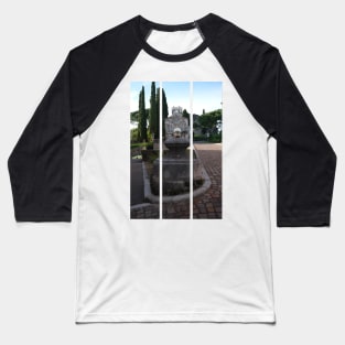 Gorizia, Italy. The castle. It stands between the walls of the ancient village, what medieval sources cite as Upper Land. Friuli Venezia Giulia. Sunny spring afternoon day (vertical) Baseball T-Shirt